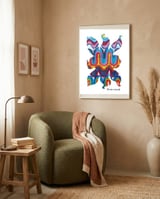 Pop Abstract 2023 60 Copia framed in a tender room thumbnail