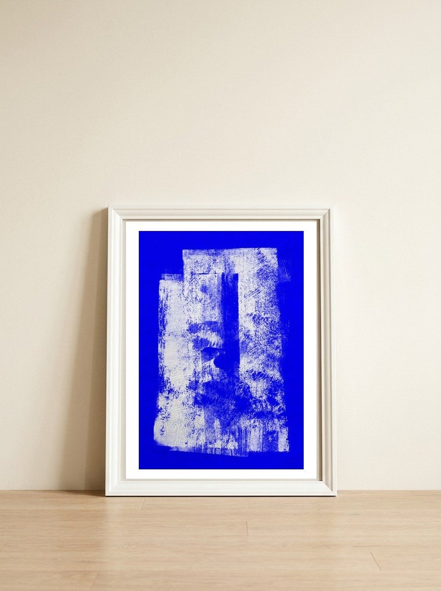 Rgb 3 — framed, leaning against the wall