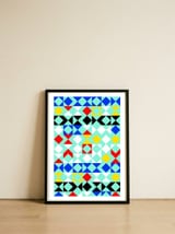 Geometric XVI — framed, leaning against the wall thumbnail