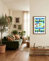 Geometric XVI framed in a grounding room thumbnail