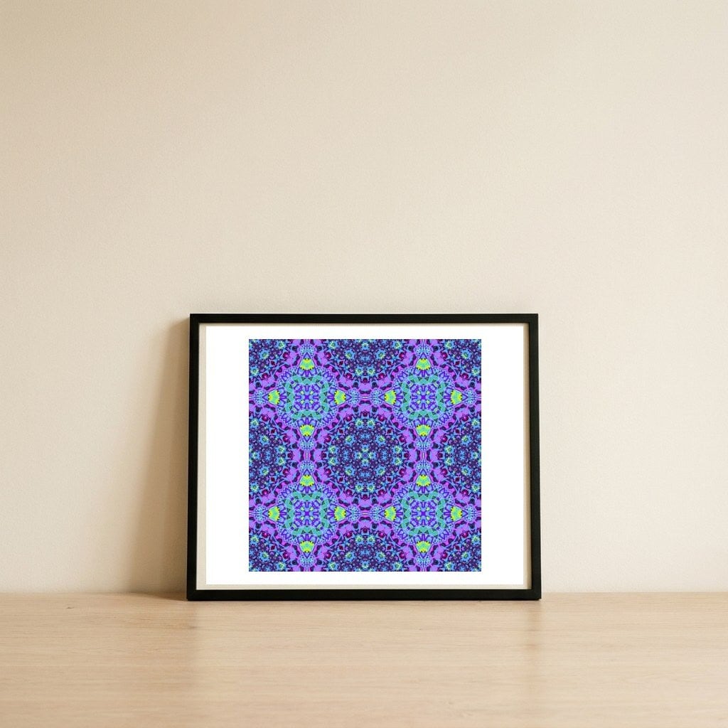 Abstract Pattern — framed, leaning against the wall