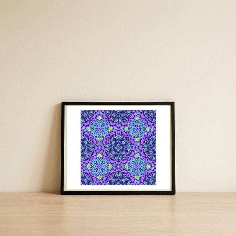 Abstract Pattern — framed, leaning against the wall