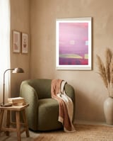 Misty Harbor (1) framed in a tender room thumbnail