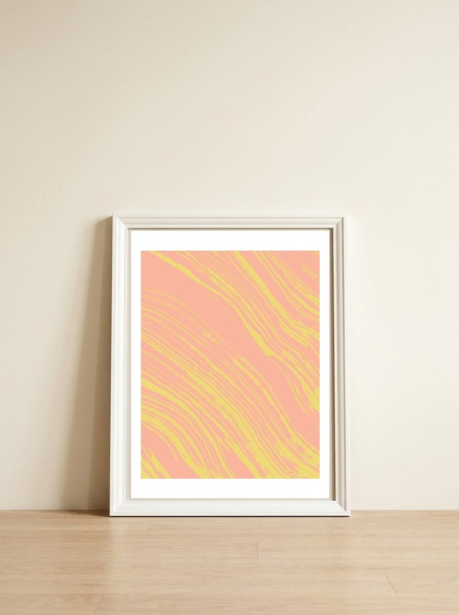 The Rising Form — framed, leaning against the wall