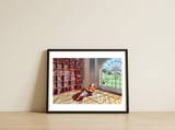 The reading room — framed, leaning against the wall thumbnail