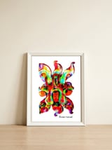 Pop Abstract 2023 89 Copia — framed, leaning against the wall thumbnail