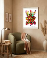 Pop Abstract 2023 89 Copia framed in a tender room thumbnail