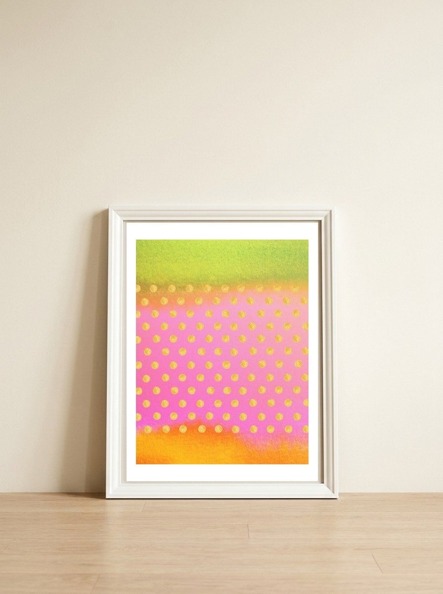 Finding Bliss — framed, leaning against the wall