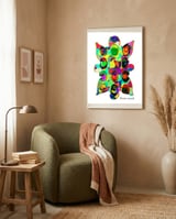 Pop Abstract 2023 98 Copia framed in a tender room thumbnail