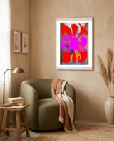 Pop Abstract 2023 A 6 framed in a tender room thumbnail