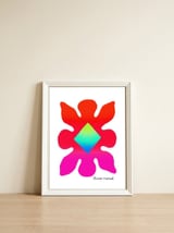 Pop Abstract 2023 106 Copia — framed, leaning against the wall thumbnail