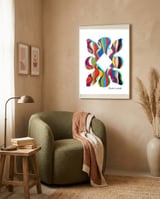 Pop Abstract 2023 116 Copia framed in a tender room thumbnail