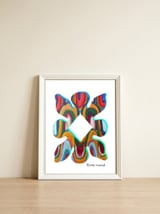 Pop Abstract 2023 117 Copia — framed, leaning against the wall thumbnail