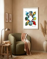 Pop Abstract 2023 119 Copia framed in a tender room thumbnail