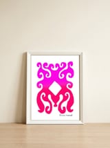 Pop Abstract 2023 131 Copia — framed, leaning against the wall thumbnail