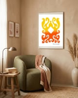Pop Abstract 2023 134 Copia framed in a tender room thumbnail