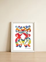Pop Abstract 2023 139 Copia — framed, leaning against the wall thumbnail