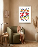 Pop Abstract 2023 139 Copia framed in a tender room thumbnail