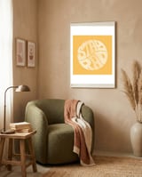 Stay Rad (Yellow) framed in a tender room thumbnail