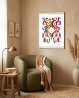 Pop Abstract 2023 141 Copia framed in a tender room thumbnail