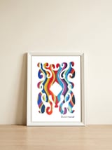 Pop Abstract 2023 142 Copia — framed, leaning against the wall thumbnail