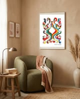 Pop Abstract 2023 147 Copia framed in a tender room thumbnail