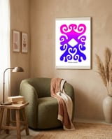 Pop Abstract 2023 150 Copia framed in a tender room thumbnail