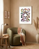 Pop Abstract 2023 167 Copia framed in a tender room thumbnail