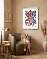 Pop Abstract 2023 175 Copia framed in a tender room thumbnail