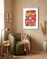 Pop Abstract 2023 A 19 framed in a tender room thumbnail