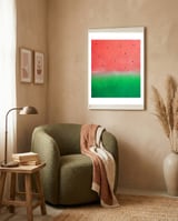 Watermelon Washout framed in a tender room thumbnail