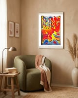 Pop Abstract 2023 A 29 framed in a tender room thumbnail