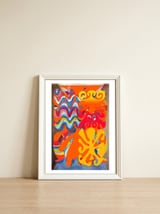 Pop Abstract 2023 A 33 — framed, leaning against the wall thumbnail