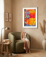 Pop Abstract 2023 A 33 framed in a tender room thumbnail