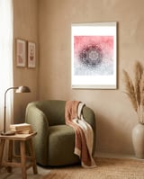 Hygge Winter Vibes Mandala framed in a tender room thumbnail