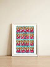 Tapiz Perfiles 2023 10 — framed, leaning against the wall thumbnail