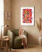 Pop Abstract Asimetrico 30 Copia framed in a tender room thumbnail