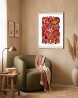Pop Abstract Asimetrico 35 Copia framed in a tender room thumbnail