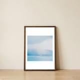 time passing by - Glacier 1-Center — framed, leaning against the wall thumbnail