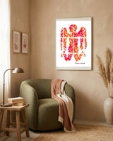 Angelus 9 Copia framed in a tender room thumbnail