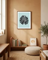 Watercolor Tropical Leaf IV framed in a gentle room thumbnail