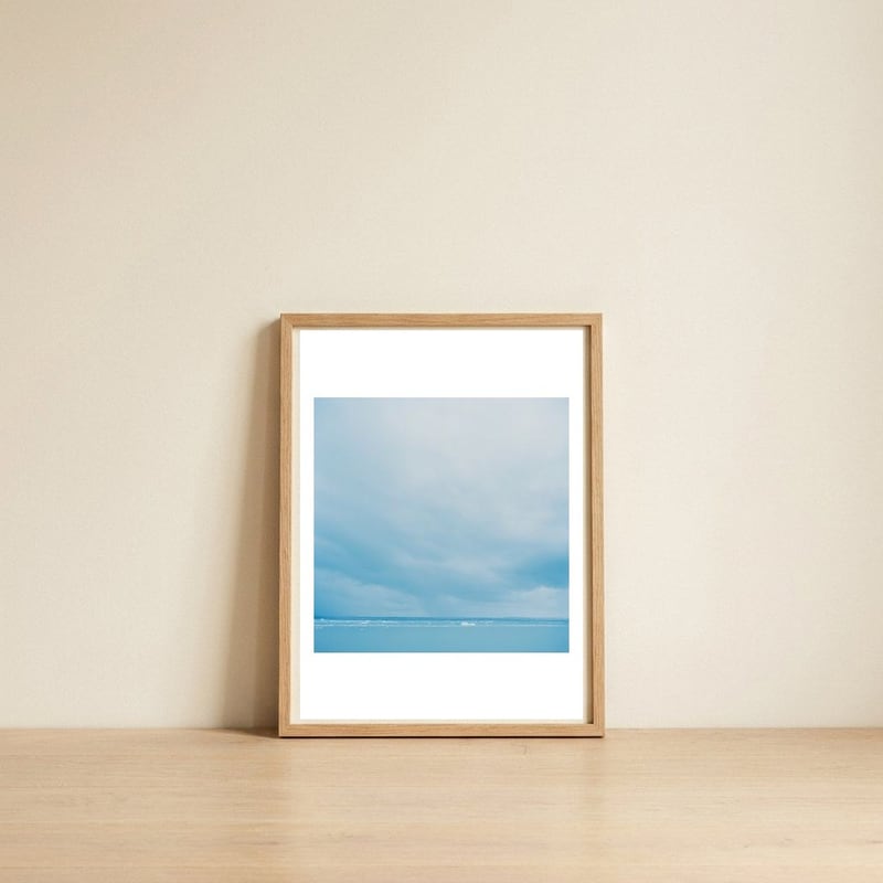 time passing by - Glacier 2-Left — framed, leaning against the wall