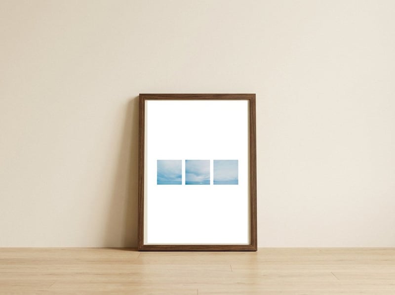 time pasing by - Glacier 2 — framed, leaning against the wall