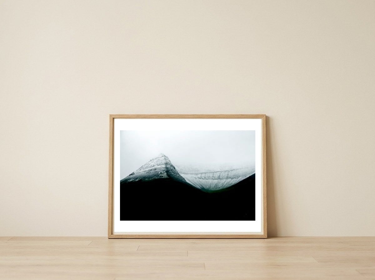 snow-mountain-iceland-3 — framed, leaning against the wall