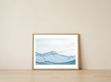 snow-mountain-icaland — framed, leaning against the wall thumbnail