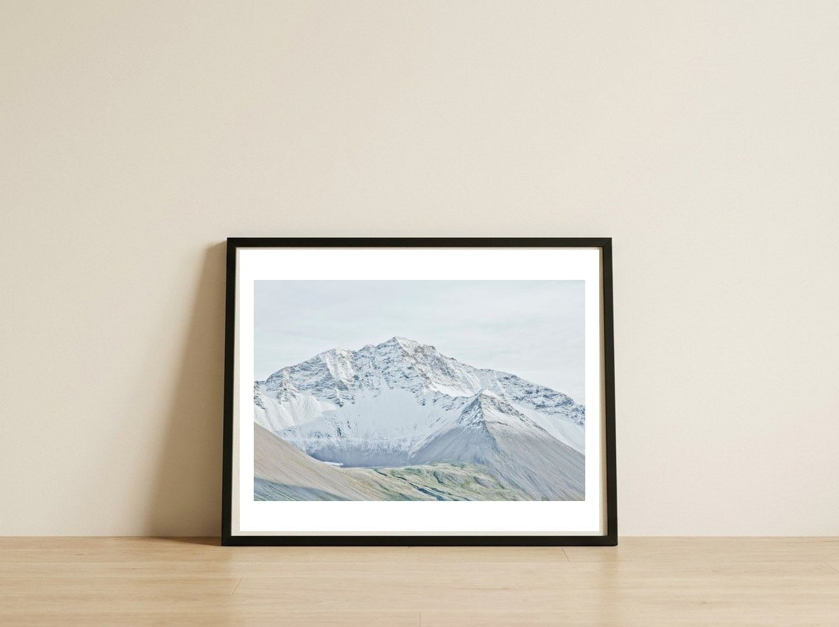 snow-mountain-iceland-5 — framed, leaning against the wall