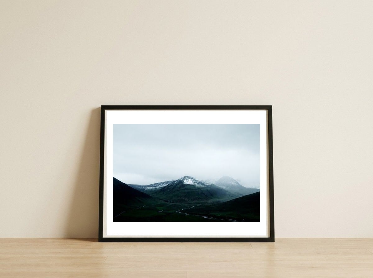 snow-mountain-iceland-10 — framed, leaning against the wall