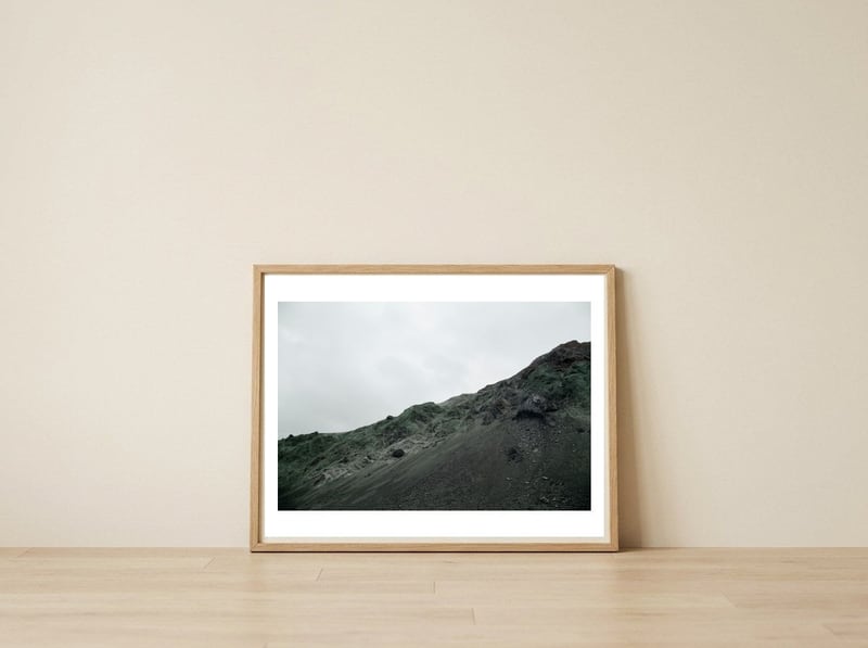 lava-mountain-iceland-1 — framed, leaning against the wall