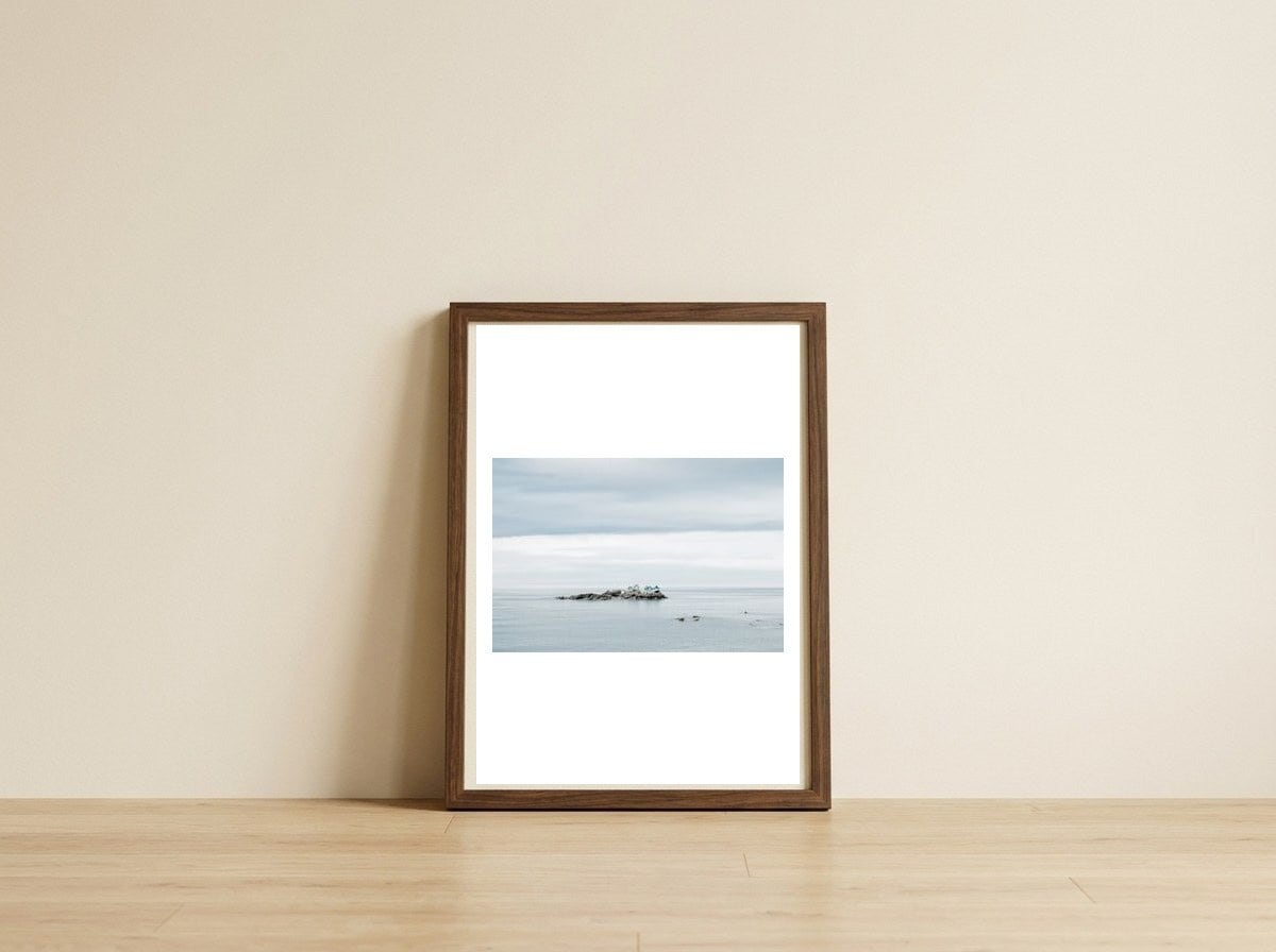 the-catsle-island-japan — framed, leaning against the wall