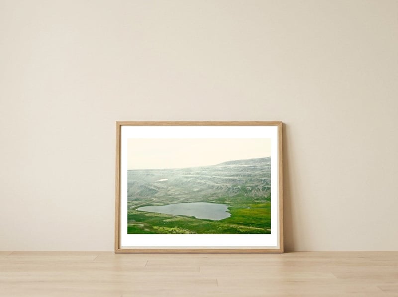 WILD NATURE ON THE WAY - ICEALAND — framed, leaning against the wall